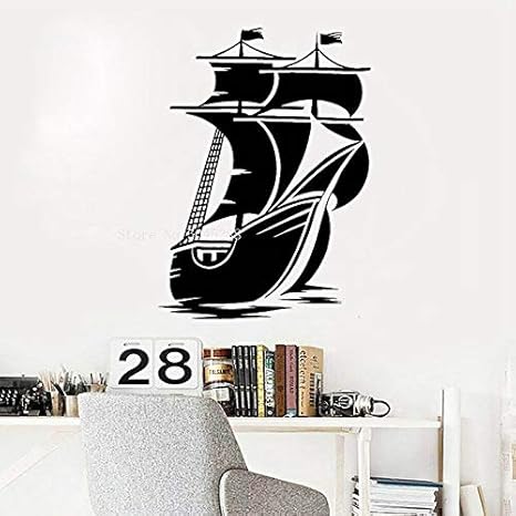 Amazon.com: Nautical Sailboat Wall Decor Vinyl Sticker Family Kids Room