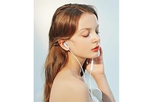 Wired Headphones with Microphone, Noise Canceling in-Ear Headphone Magnetic Wired Earbuds, 3.5mm Devices/Type-C