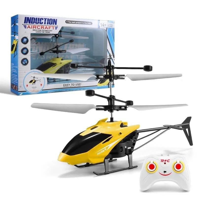 HATFRYF Remote Control Helicopter, RC Helicopters with LED Light, Altitude RC Helicopters, One Key Take Off/Landing, Easy to Fly Indoor/Outdoor RC Helicopter, Accessory Parts -B