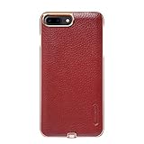 iPhone 7 Plus Case, Nillkin N-JARL Qi Standard Wireless Charging Receiver Leather Case [Compatible with Magnetic Holder] for iPhone 7 Plus 5.5