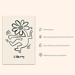 Nationcog Flower Dancing Print Poster Danish Pastel