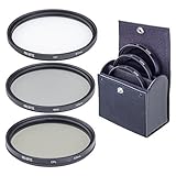 ProOptic 67mm Digital Essentials Filter Kit, with Ultra Violet (UV), Circular Polarizer and Neutral Density 2 (ND2) Filters, with Pouch