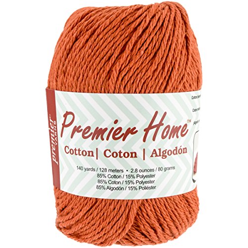 Premier Yarns Home Cotton Yarn, Solid Orange