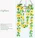 Yatim 8ft Sunflower Garland Pack of 2 Foliage Simulation Silk Flowers for Home Room Hotel Office Garden Wedding Garland Outside Decoration