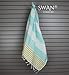 Swan Comfort 100% Cotton Pestemal Turkish Bath Towel, 39