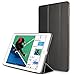 iPad 2017 Case 9.7 inch NEESI Premium Synthetic PU Case Slim Folding Stand Cover with Auto Wake/Sleep Transparent PC Back for iPad 9.7 2017 Black