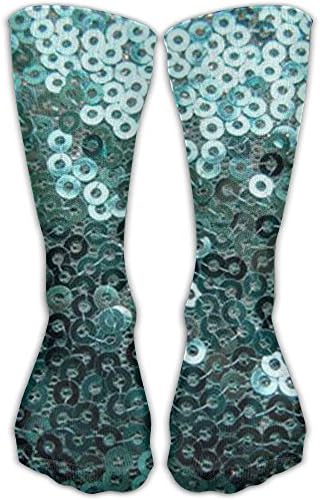 YUPOISG Pin Sequin Crew Socks Compression Socks Warm Winter Socks One Size For Women(30cm)