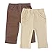 Touched by Nature Unisex Baby Organic Cotton Pants, Brown, 6-9 Months