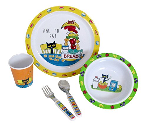 Pete the Cat 5 Piece Melamine Dinnerware Set