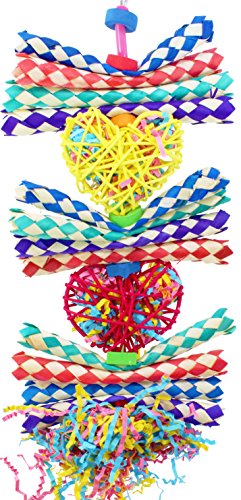 Bonka Bird Toys 1042 Duo Foraging Heart Bird Toy parrot cage toys cockatiel african grey conure