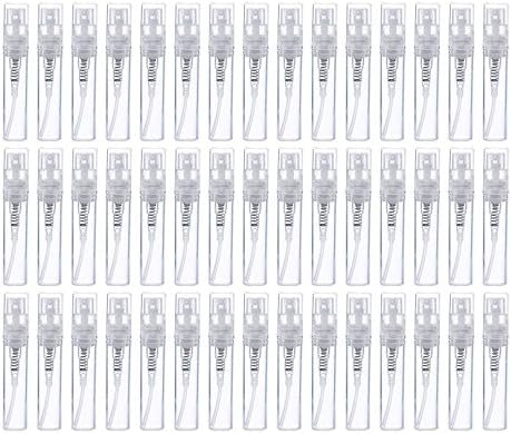 50PCS 3ml Portable Refillable Glass Makeup Clear Empty Sprayer Bottles Cosmetic Atomizers Spray Bottle Container