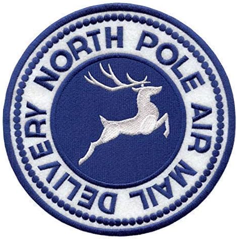 Mixed Media - North Pole Delivery Patch your choice of sew on or iron on patch