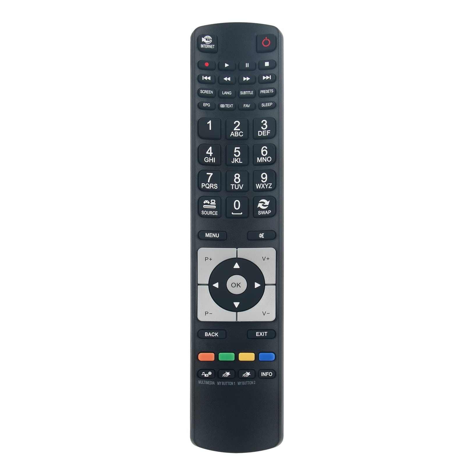 VINABTY RM-C1237 Replacement Remote Compatible with JVC LCD TV LT-42TG30J