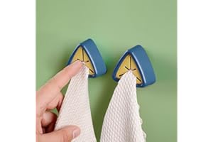 2PCS Kitchen Towel Hooks, Towel Stopper, Dishcloth Hook, Wall Mount Hand Towel Hook Easy Install Towel Hook Grabber, Rag Stor