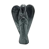 ANAYA AGATE Hematite Angel Statue 2" Beautiful