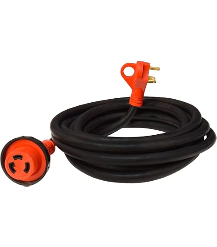 thumbnail image 2 of Valterra A10-3015EH Mighty Cord 30 Amp Extension Cord W/Handle - 15', Red 2 of 14