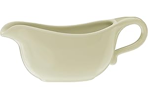 RONDURE Large White Gravy Boat - 19 oz Capacity, Microwave and Dishwasher Compatible