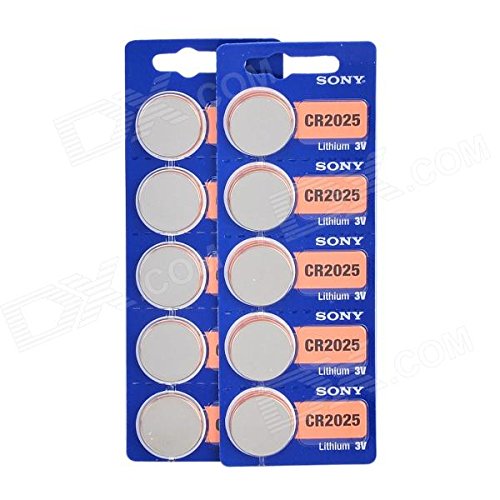Sony 3v Cr2032 Lithium Ion Button Cell - Silver (10 Pcs)