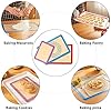 UOON Silicone Baking Mat Sheet Set of 3 - Non Stick Mat Sheets Tray Liner - Reusable BPA Free Professional Silicone Cooking Mats Perfect Bakeware for Baking Cookies, Pastry, Macarons and Pizza 3 Pack