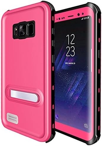 Samsung Galaxy Waterproof S8 Plus Case,Waterproof/Dust Proof/Snow Proof/Shock Proof Protective with Underwater IP68 Waterproof Cover Case for Samsung Galaxy S8 Plus(2017)-Pink