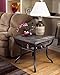 Ashley Furniture Signature Design - Antigo Living Room End Table - Slated Top with Metal Bottom - Contemporary - Black
