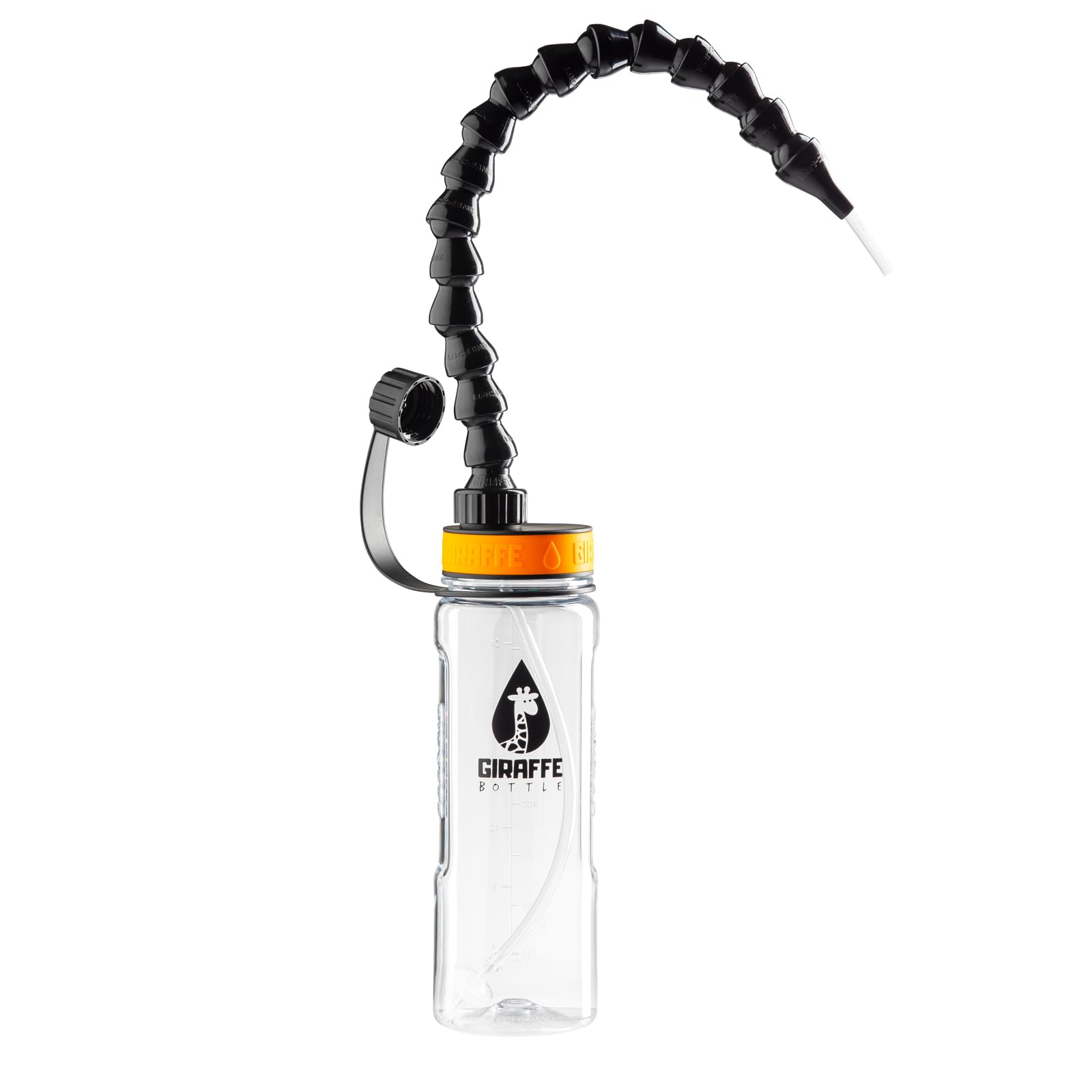 Giraffe Bottle Hands Free Drinking System, Clear Bottle (38 cm / 15 inch)