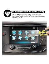 RUIYA 2016 2017 Buick Envision 8-Inches Car Navigation Protective Film,Clear Tempered Glass HD and Protect your Eyes