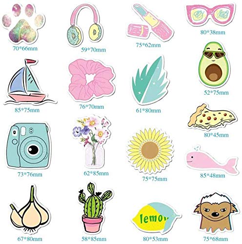 35 Pack Cute Nature Vsco Stickers for Water Bottles Laptops - Aesthetic Lovely Fashion Trendy Waterproof Vinyl Sticker for Hydro Flasks Luggage Mirrors Travel Phone - Scrapbook Decals for Teens Girls