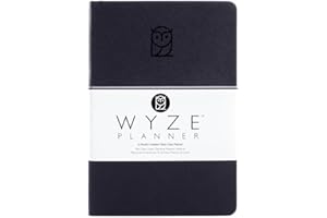 Wyze Planner - Premium Goal Planner for 6 Months. Increase Productivity and Achieve Personal and Business Goals. Undated A5 Daily, Weekly and Monthly Journal Organizer Planner with Calendar (Black)