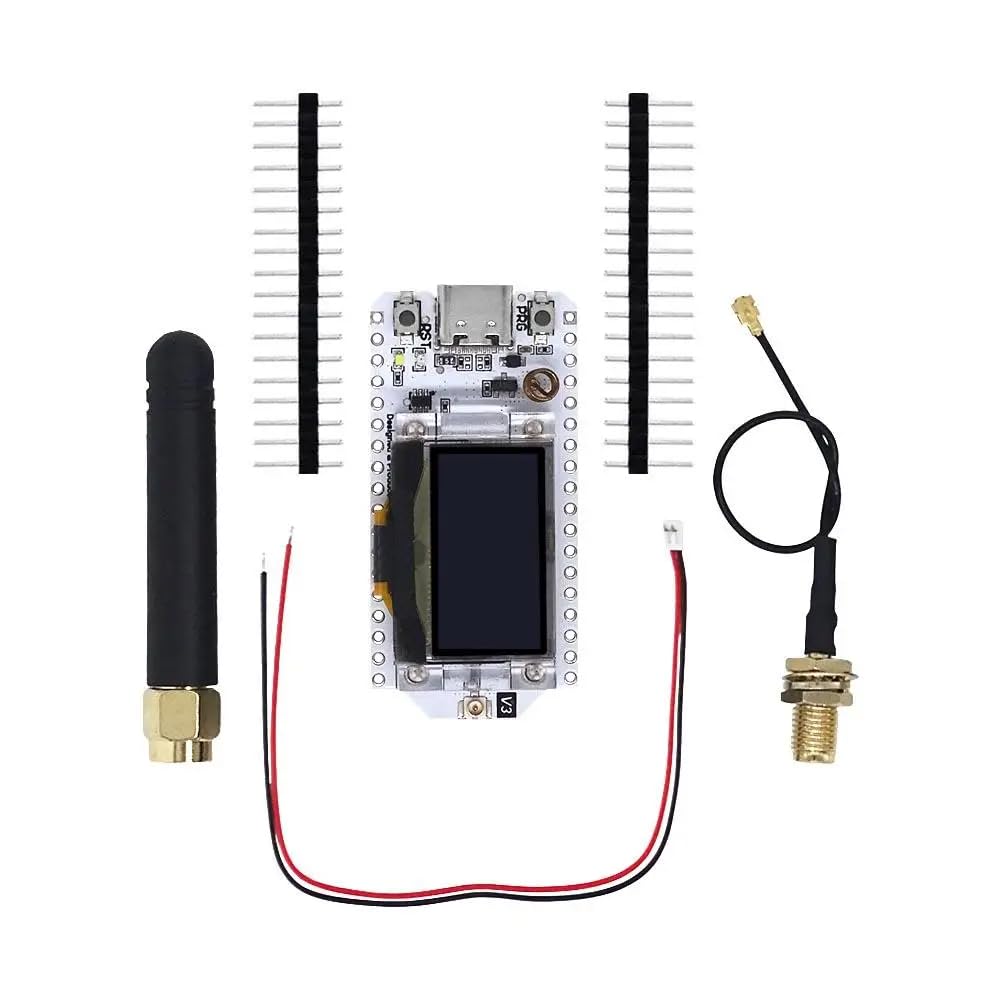 DollaTek for meshcore 868MHz - 915MHz Lora SX1262 Development Board 0.96 OLED Display ESP32 WIFI HTIT Bluetooth Board Development IOT Module For Arduino for Meshtastic