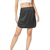 GYS Half Slips for Women Under Dress Non Cling Silky Underskirt Lace Trim Half Slip