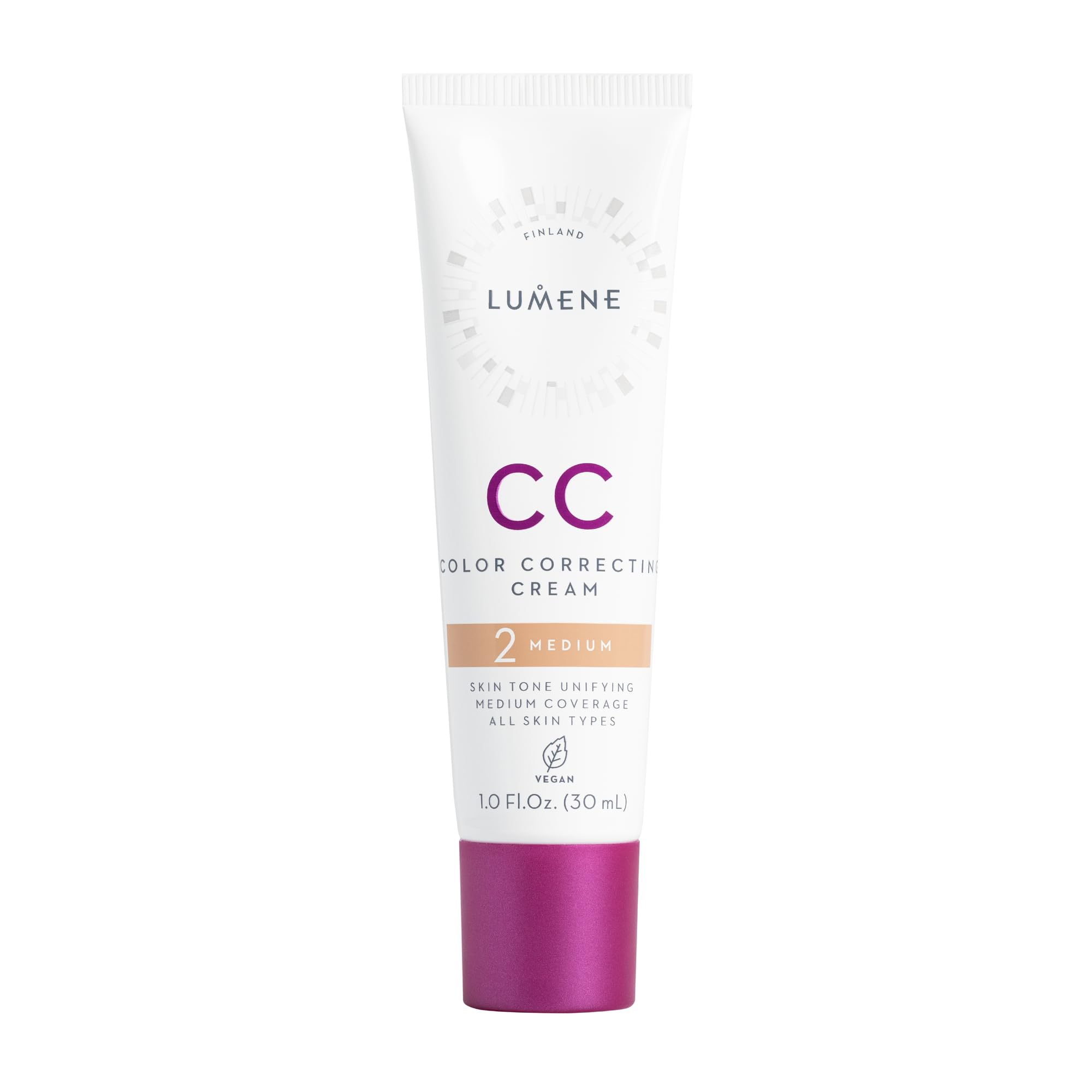 LUMENE CC Cream Color Correcting Cream Foundation | SPF 20 | Medium Coverage | Lightweight and Antioxidant-Rich | Hydrates While Reducing Redness | All Skin Types | Vegan | 30 ml | Medium — image 1