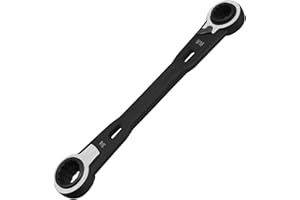 GOLD DEER 4-in-1 Reversible Ratcheting Box Wrench Set SAE 9/16" 5/8" 11/16" 3/4" Double Box End Wrench Set Ratchet Wrenchs,72