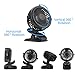 acetek Battery Operated Stroller Fan,Portable Rechargeable Fan,360°Rotation Clip on Fan,1600mah Battery Fans,Super Quiet USB Mini Desk Fan for Baby, Car Seat,Travel