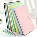 5 Pockets Plastic Expanding File Folders A4 Letter Size Snap Closure Paper Organizer (Pink)