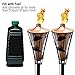 Matney Outdoor Metal Patio Torches – Use for Deck, Patio, Back Yard, Out Door parties, Wedding – Includes Fiberglass Wick and Snuffer Cap (60 Inch, 2 Pack)