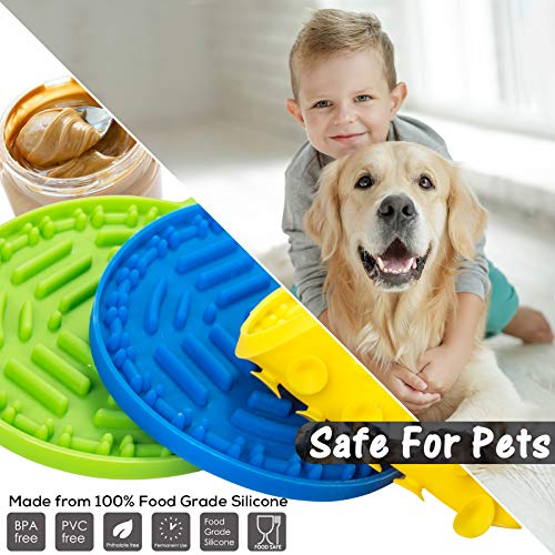 FondMO Dog Lick Pad, 3X Dog Licking Mats with A Storage Bag, Dog Peanut