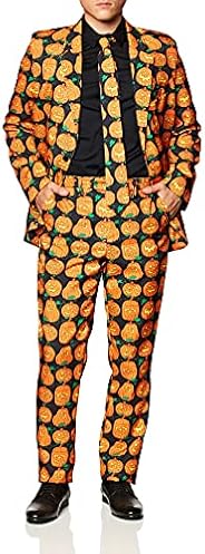 Forum Novelties Men's Pumpkin Suit and Tie Cos