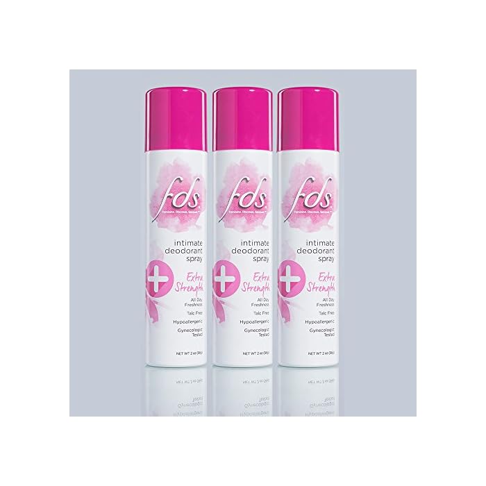 FDS Hypoallergenic Intimate Deodorant Spray, Extra Strength 2 Ounce (3-Pack)