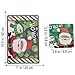BESTOYARD 6 Pairs Christmas Coasters Placemats Waterproof PVC Snowman Santa Claus Placemats Table Mats Cup Mat Christmas Decoration (Green)