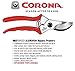 Corona BP 6250 Forged Steel Aluminum Handles Bypass Hand Pruner - 1 inch Cut Capacity Stem and Branch Garden Shears, Red