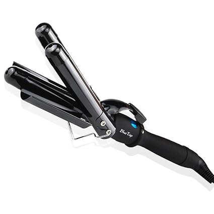 Three Barrel Curling Iron 1 Inch Professional Hair Waver Ceramic Hair Crimper Curling Wand Lcd Temp Display Wave Curl Dual Voltage Salon Home