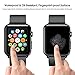 Apple Watch Tempered Glass 42mm Series 3 Anti Bubble Watch Screen Protector Scratch Free Metal Frame Full Coverage Apple Watch Accessories - Black