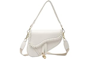 JBB Women Saddle Shoulder Bag Clutch Purse Small Crossbody Bag Satchel Bags Handbag PU Leather