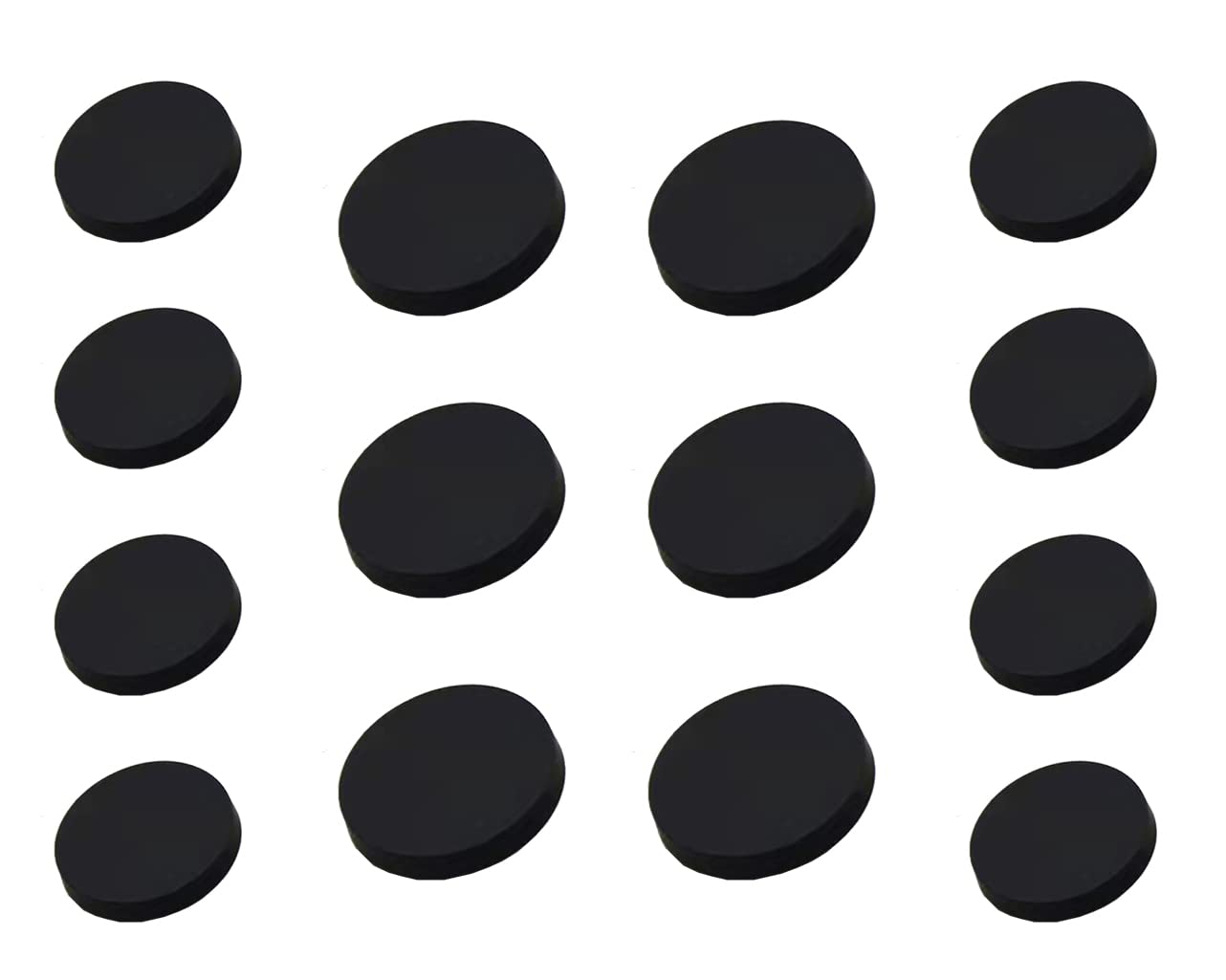 14Pcs Metal Flat Button, 8Pcs×20mm and 6Pcs×25mm Women Suit Woolen Coat Button Male Jacket Button Shirt Suit Trousers Button (Pure Black)