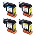 ESTON 4 PACK Printhead Replacement for 11 Printhead C4810A C4811A C4812A C4813A