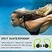 1018 Waterproof 5.0 True Wireless Earbuds,Super Bass Sound Built-in TWS Technology Interchangeable Small and Over-Ear Earhooks in Earphone (Light Green)