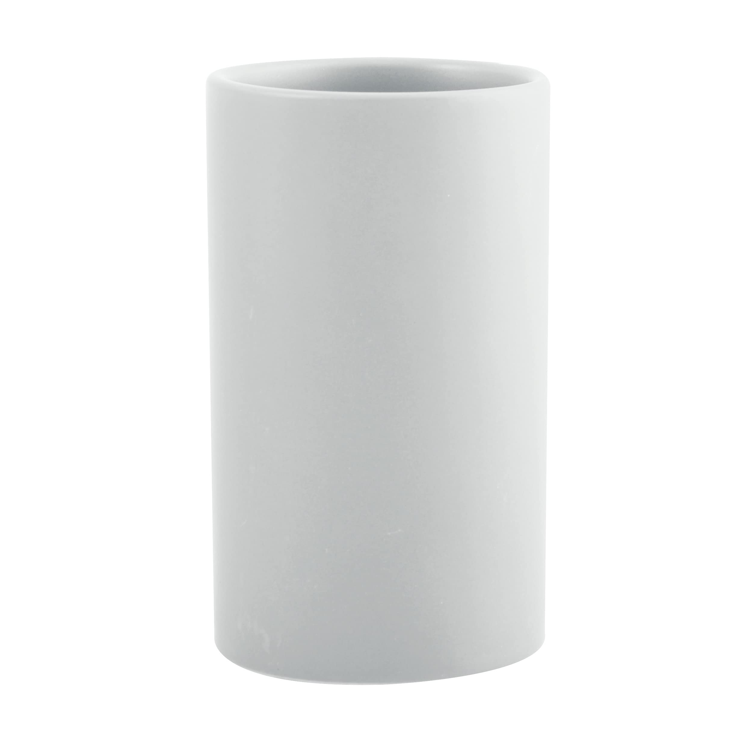 Spirella Toothbrush Holder Ceramic Tube 7 x 11.5 cm Matt White