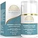 Vitamin C Eye Gel for Under Eye Bags Treatment Dark Circles Puffiness Wrinkles Crows Feet and Anti Aging Skin Care with Hyaluronic Acid Made in USA by SunBlessed Botanicals