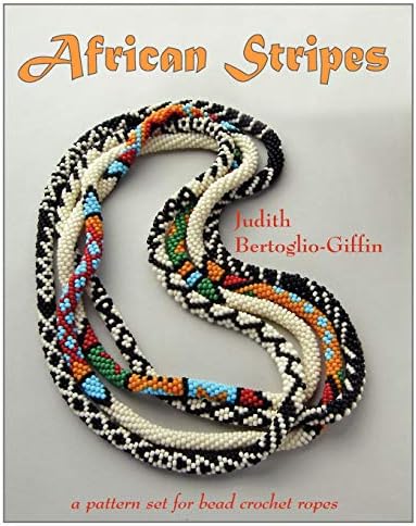 African Stripes: a pattern set for bead crochet ropes
